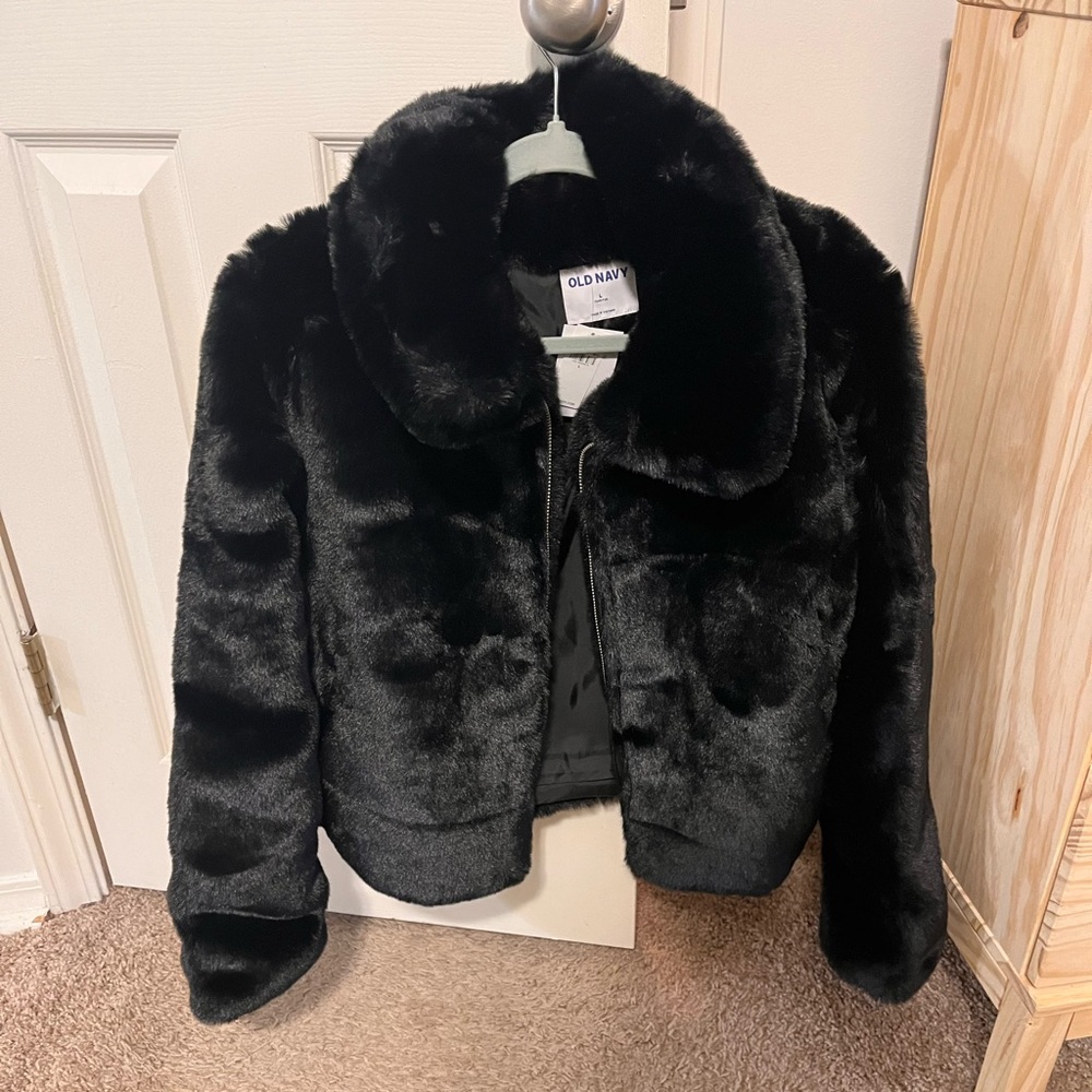 Old Navy Faux-Fur Zip Jacket